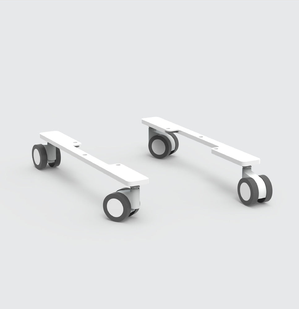 CleanZone SLS Caster Kit Set Of 4 Castors (Two Lockable) With Metal Fitting