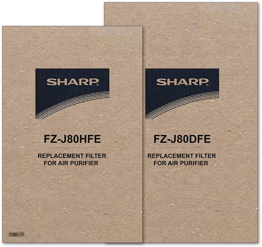 Original Filter Set Combo (1 HEPA + 1 Deodorising Filter) For SHARP J80